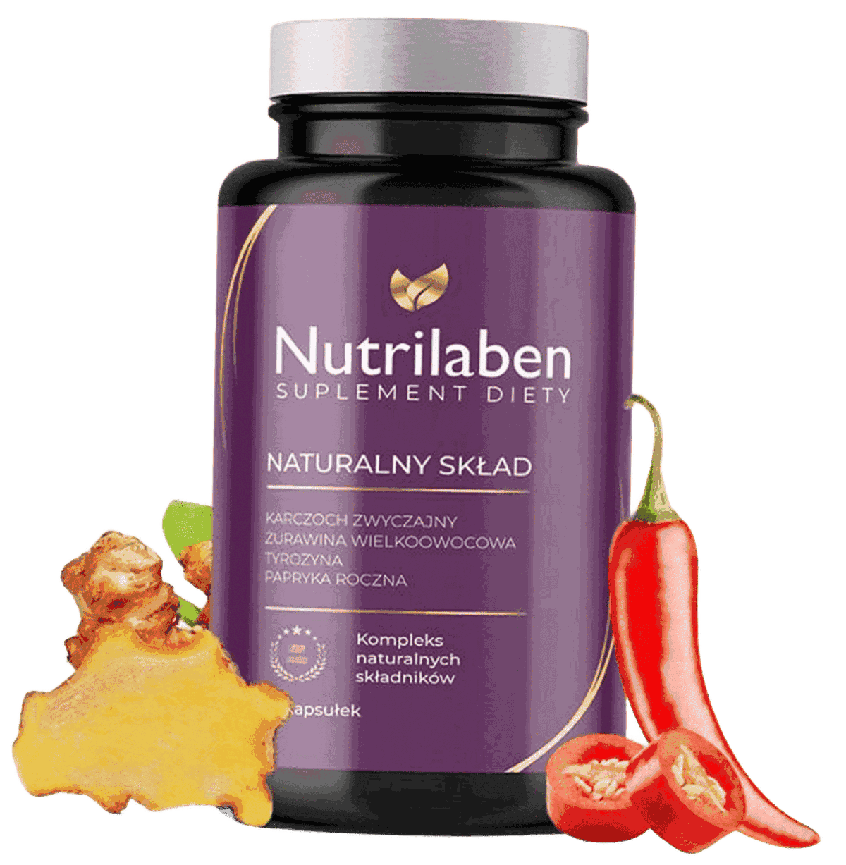 Nutrilaben i jego naturalne składniki: korzeń imbiru i papryka roczna
